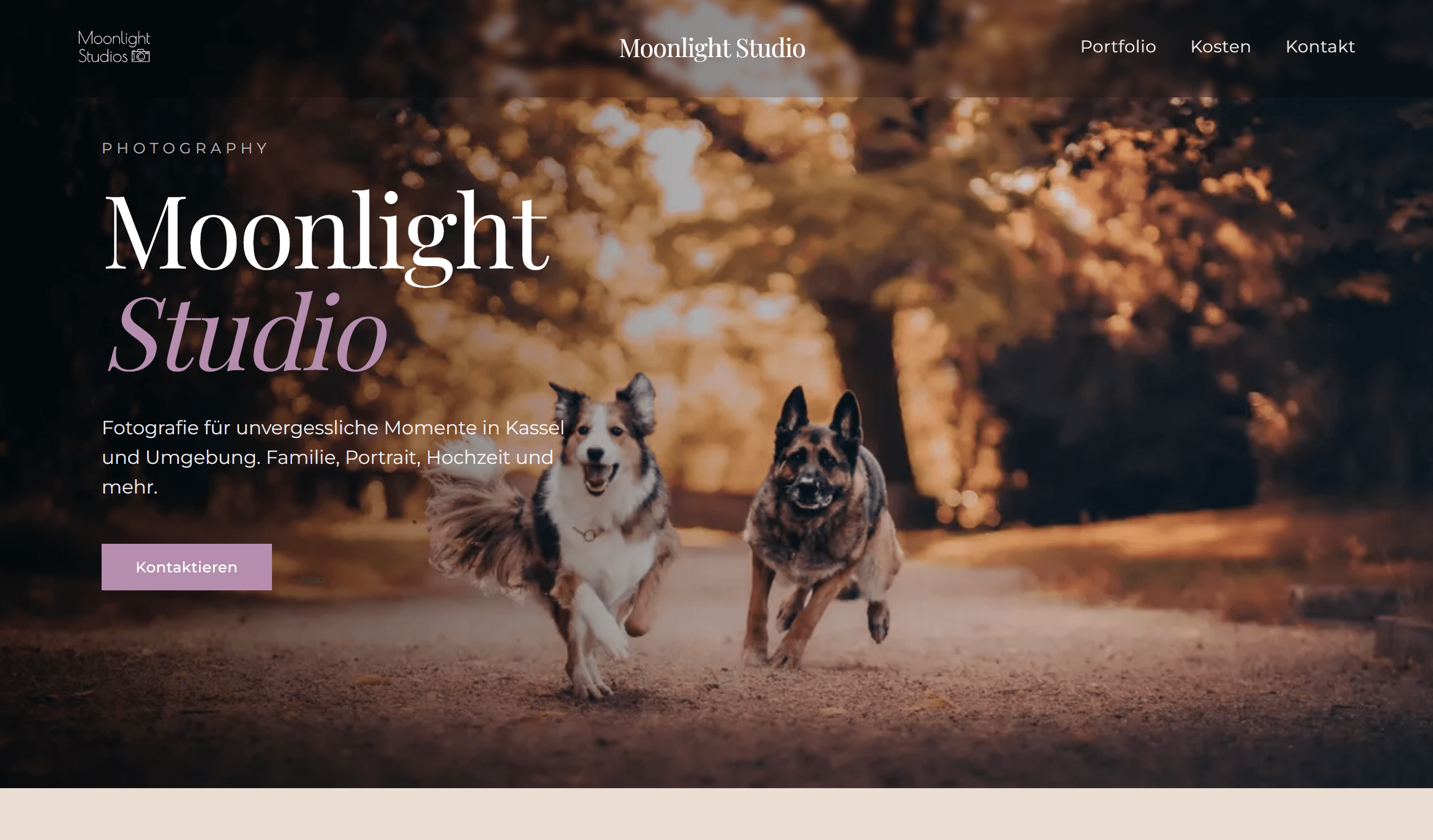 Referenz: umgesetzte Website im SimplyDoneAI-Stil